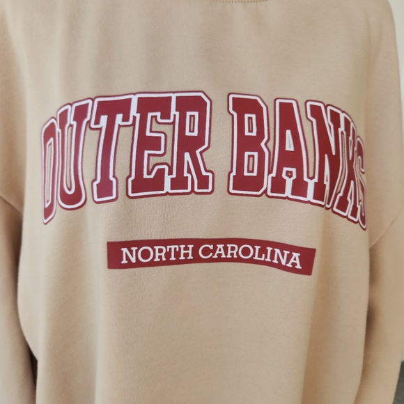 Outer Banks North Carolina Crewneck Graphic Sweatshirt Long Sleeve Medium - Picture 6 of 16